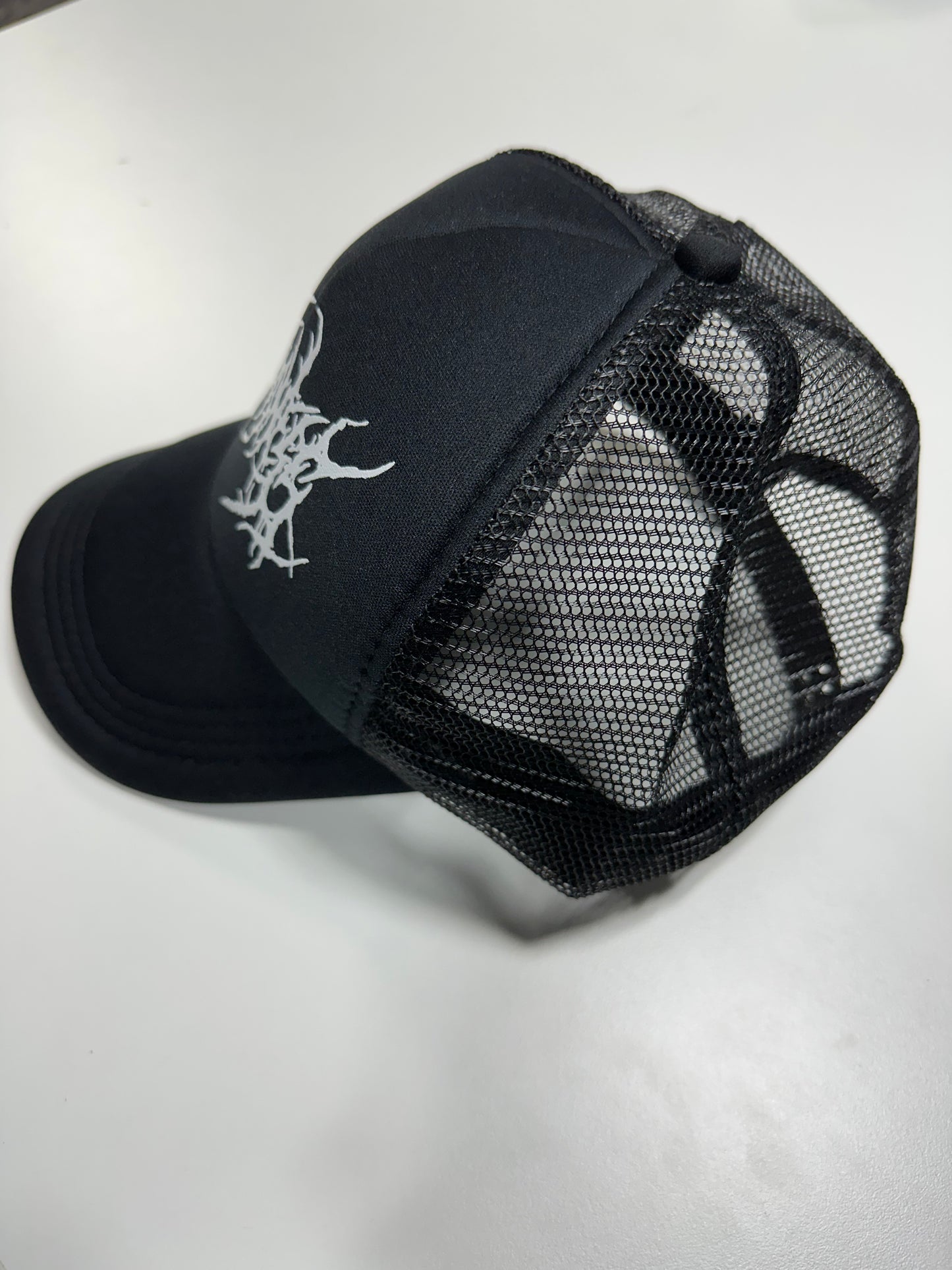 Metal Mesh Cap Black