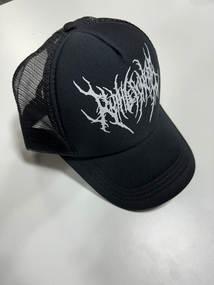 Metal Mesh Cap Black