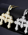 Heavy Triple Cross Pendant - Gold【無料チェーン付属】